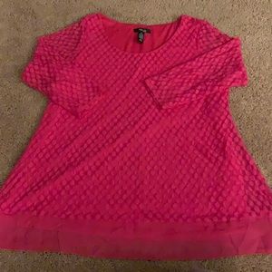 Style & Co 1X Pink Tunic